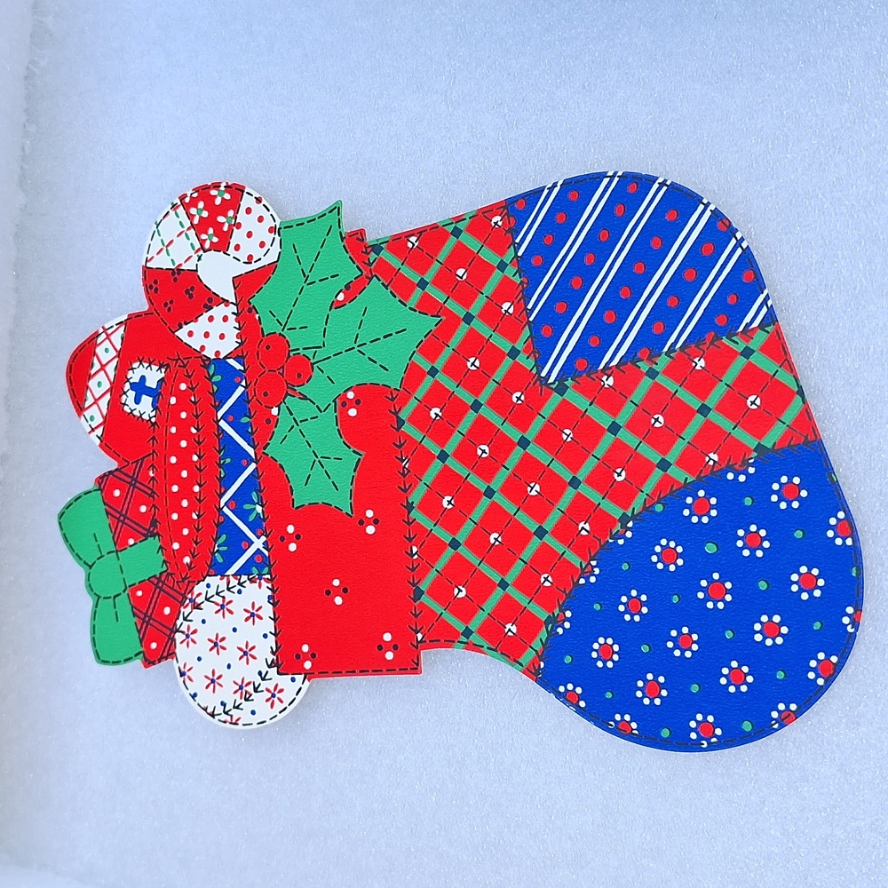 Hallmark Vintage 1980's stocking present decoration